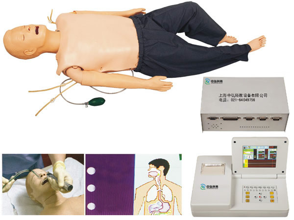 高级多功能急救训练模拟人（心肺复苏CPR与气管插管综合功能）