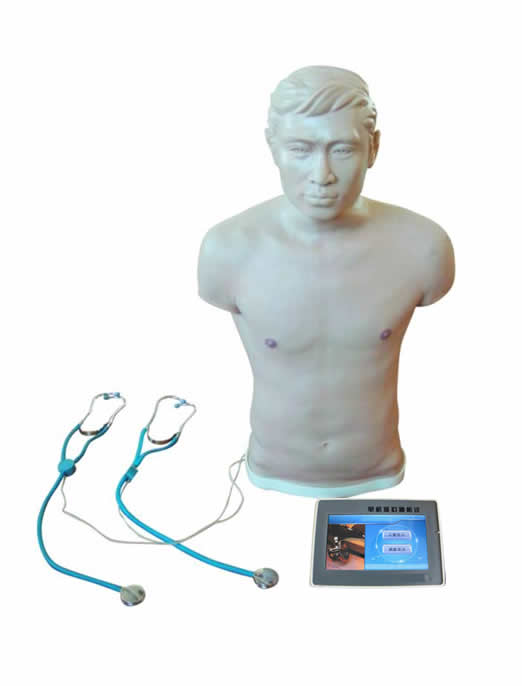无线远程遥控心肺听诊电子标准化病人教学系统